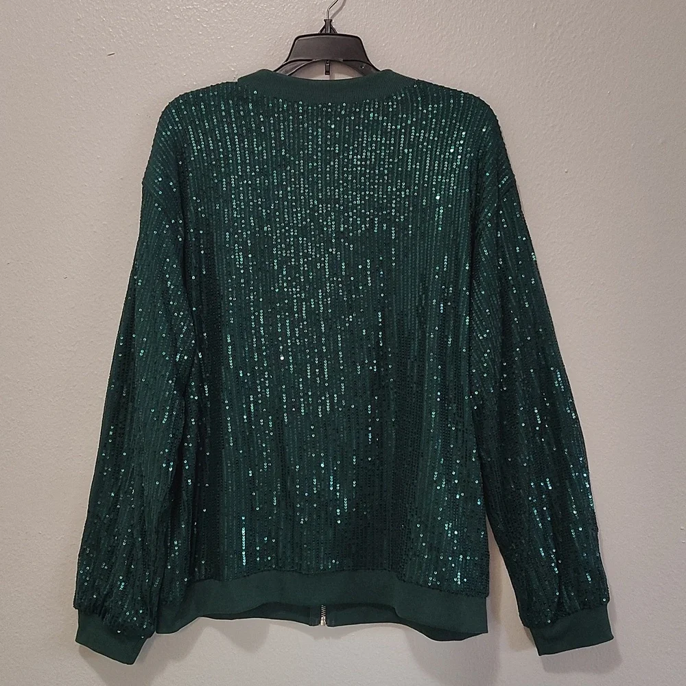 Sequin Green Jacket - Picture 2 of 5